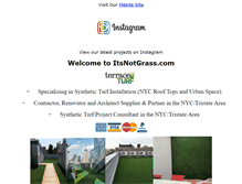 Tablet Screenshot of itsnotgrass.com